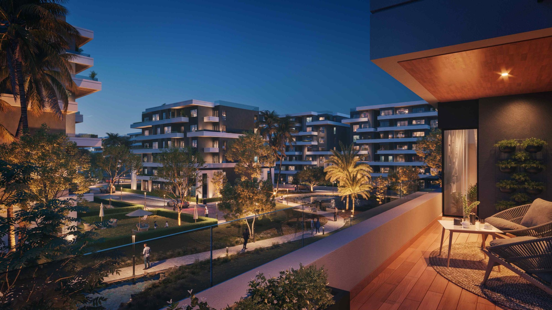 LA COLINA COMPOUND – كمبوند لا كولينا – الشيخ زايد CAM 04 Night Terrace.effectsResult