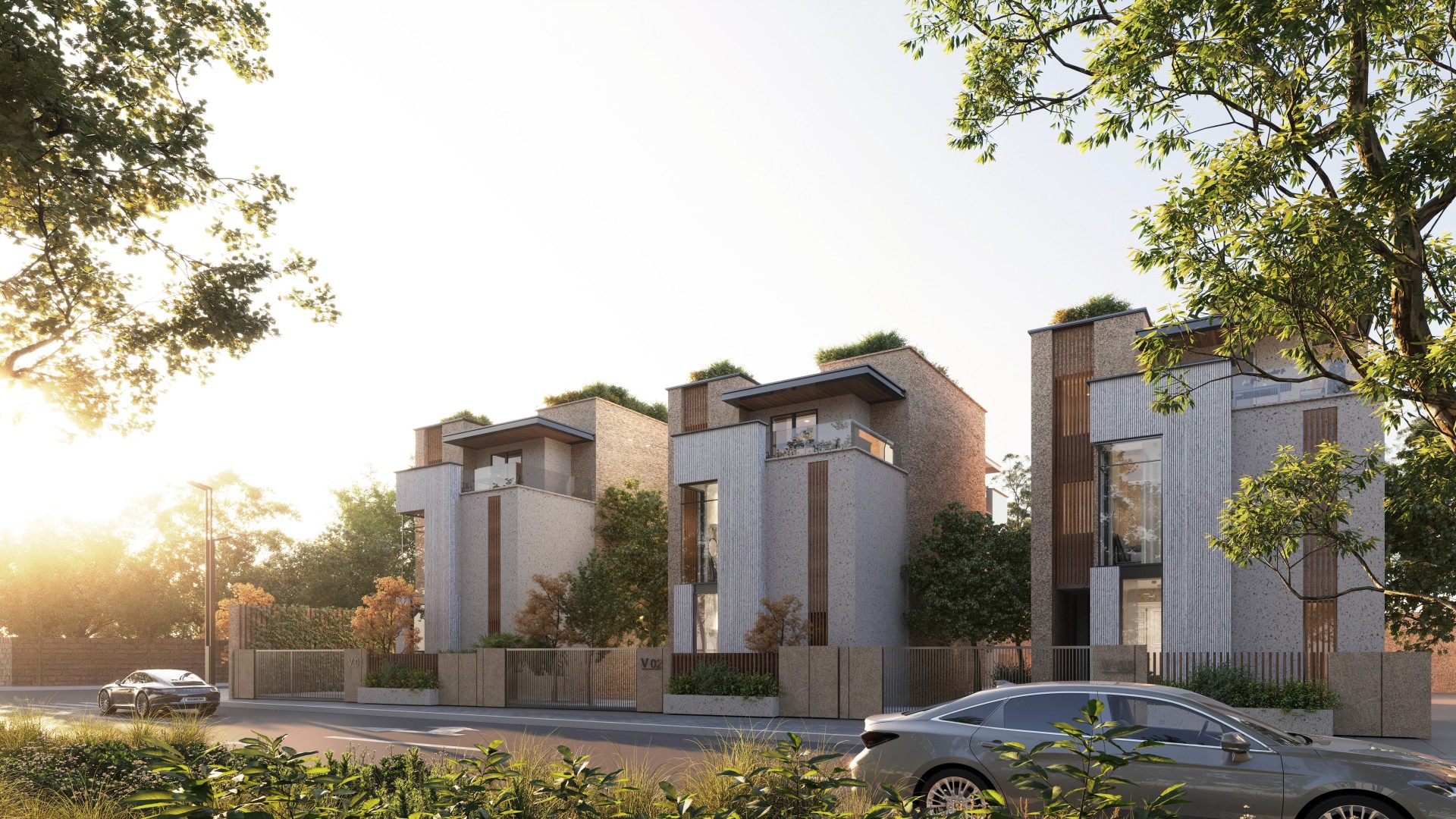 IVOIRE COMPOUND -كمبوند ايفورى – الشيخ زايد الجديدة Side Villa street view 1