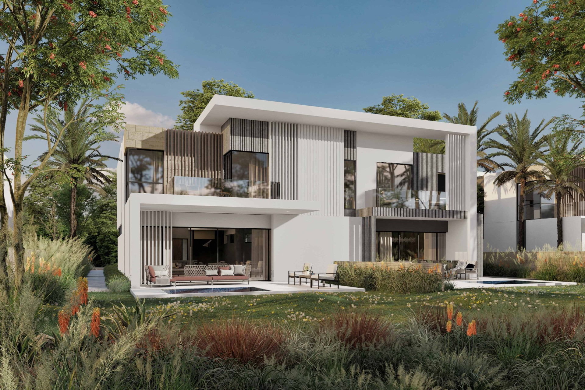 ZED EAST – كمبوند زيد ايست – التجمع السادس TWINHOUSE GARDEN VIEW