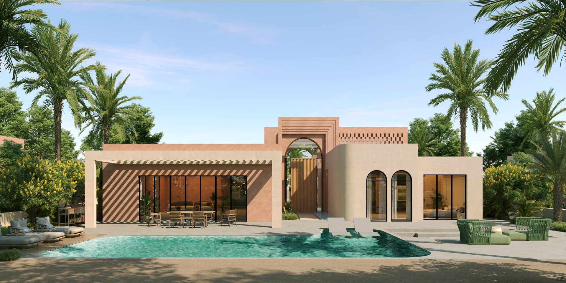 سوديك أوجامي رأس الحكمة | Sodic Ogami Ras El Hekma 5 Bedroom 1 Floor Villa Back 66ed0a8344